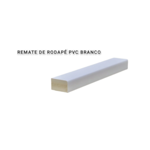 PERFIL REMATE RODAPÉ PVC